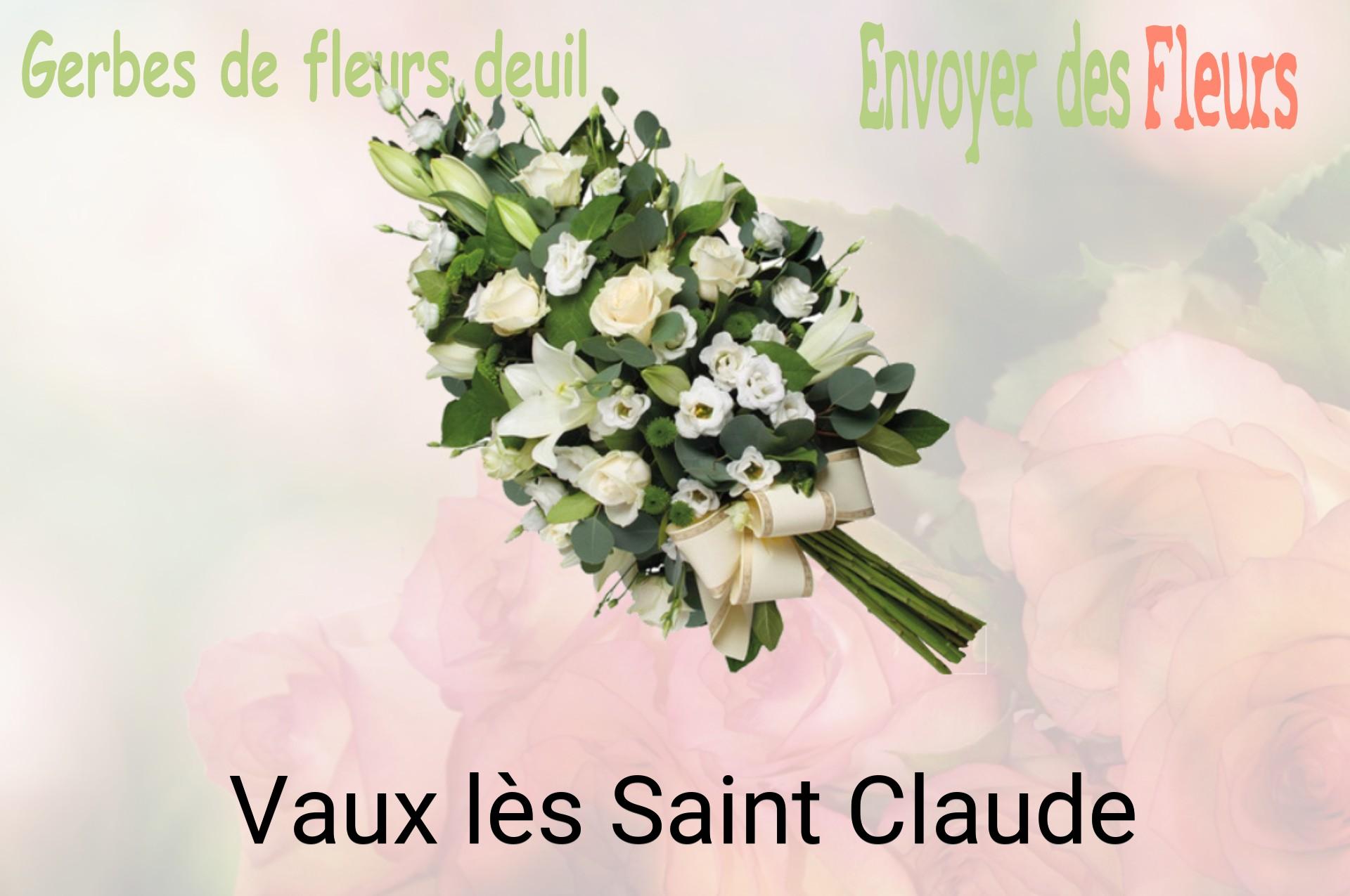 Gerbe de fleurs de deuil livrée à Vaux-lès-Saint-Claude